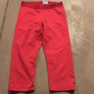 Nike Pro leggings neon pink/orange color